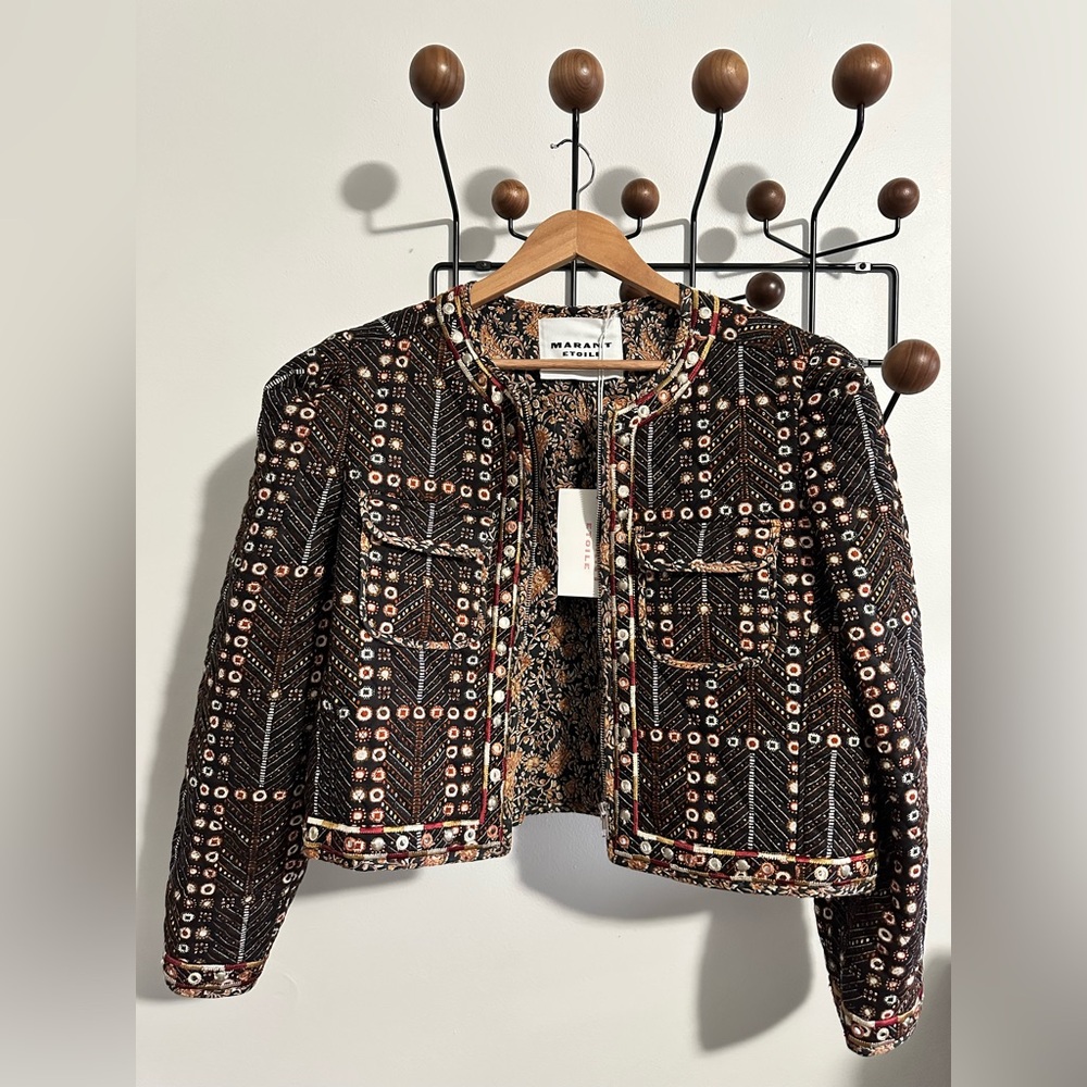 Isabel Marant quilted cropped Christy jacket